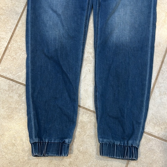 7 For All Mankind High Waist Jogger Jeans 27 Goldie Knit Denim - Picture 7 of 10